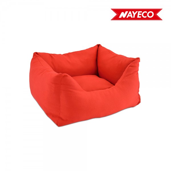 Cuna cuadrada roja 59x50x20cm nayeco