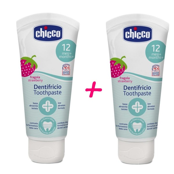 Chicco Pasta Dental Fresa 2x50 Ml Promo