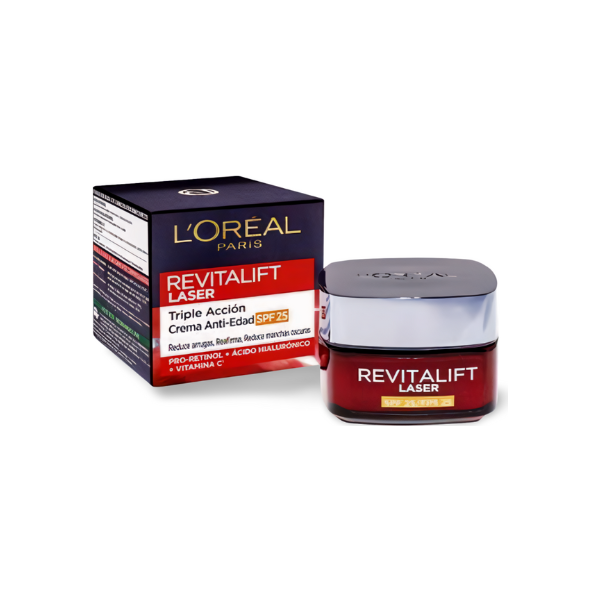 L´Oréal Revitalift Laser x 3. Crema Intensiva Antiarrugas, SPF20.  50 ml